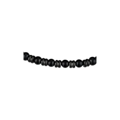 Breil B FENCE-ARMBAND MIT SCHWARZEN SHUNGITPERLEN UND IP GUN SCHEIBE Discount