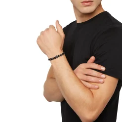 Breil B FENCE-IP GUN STAHL ARMBAND MIT TIGERAUGE STEIN Fashion