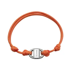 Breil B LOCK-EDELSTAHLARMBAND MIT BAUMWOLLKORDEL Best