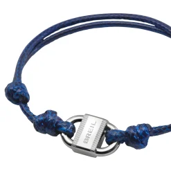 Breil B LOCK-EDELSTAHLARMBAND MIT BAUMWOLLKORDEL Hot