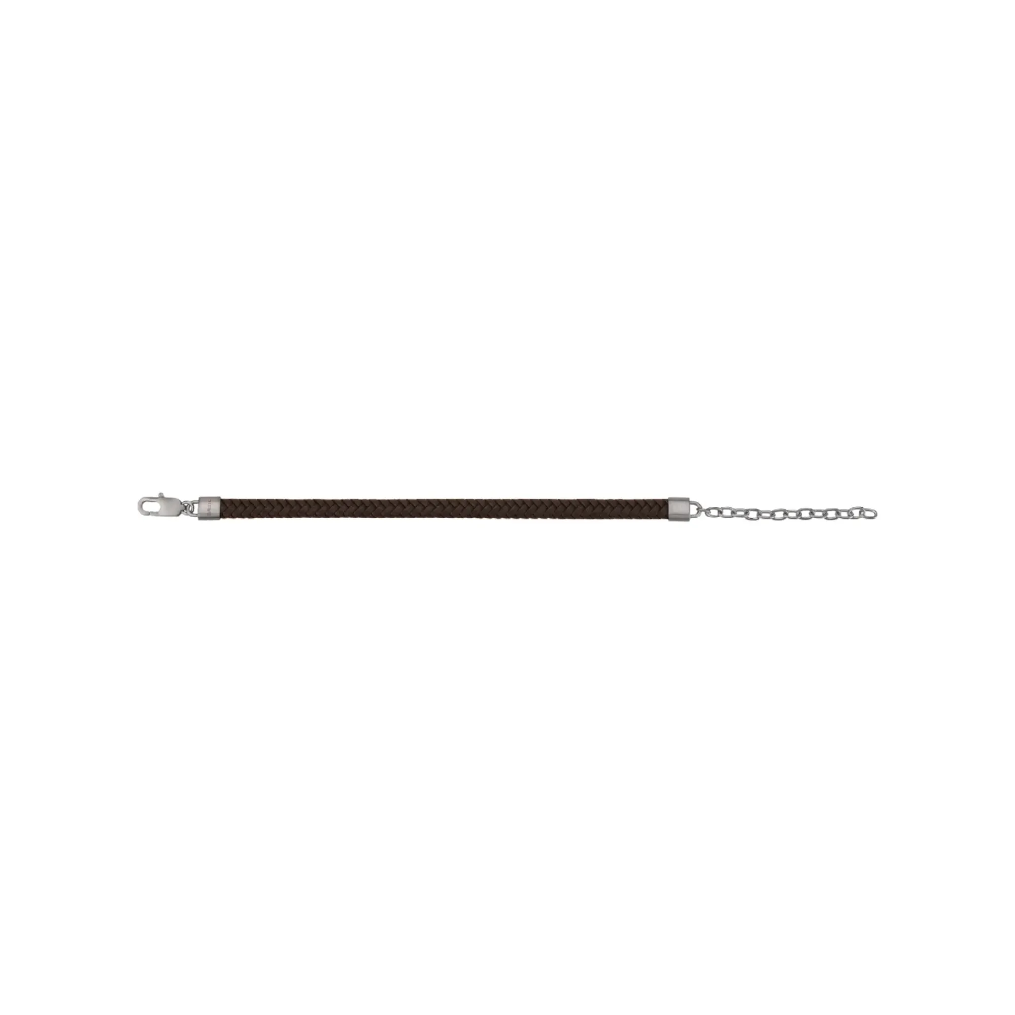Breil B MIX-ARMBAND AUS BRAUNEM GEWEBTEM LEDER UND STAHL Fashion