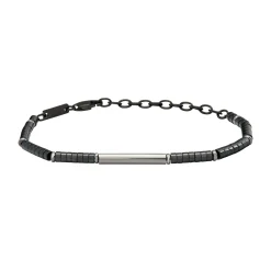 Breil B ROCKS-STAHL- UND HÄMATIT-ARMBAND New