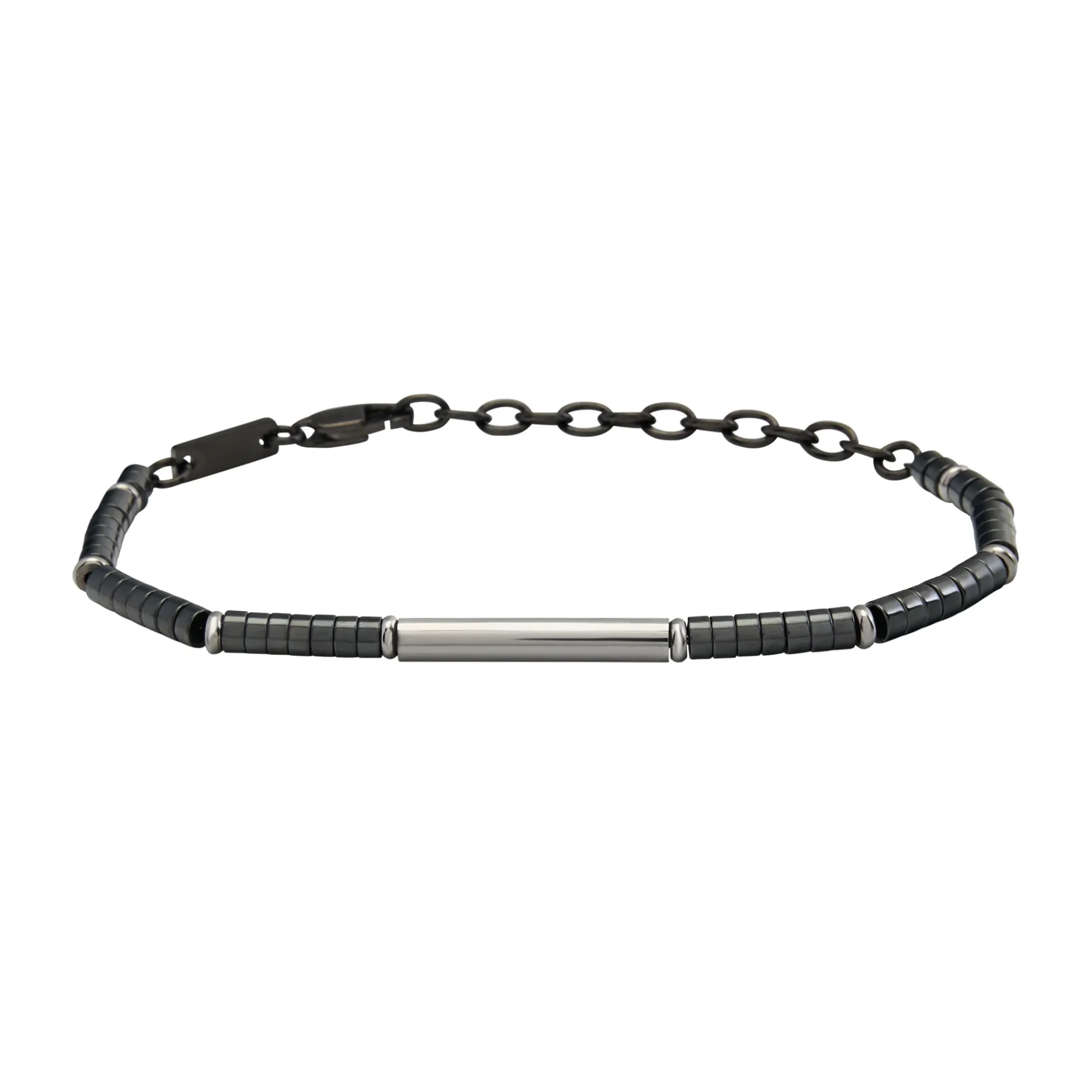 Breil B ROCKS-STAHL- UND HÄMATIT-ARMBAND New