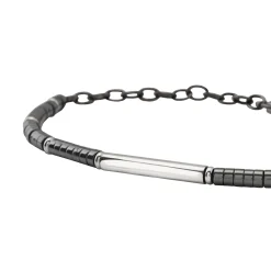 Breil B ROCKS-STAHL- UND HÄMATIT-ARMBAND New