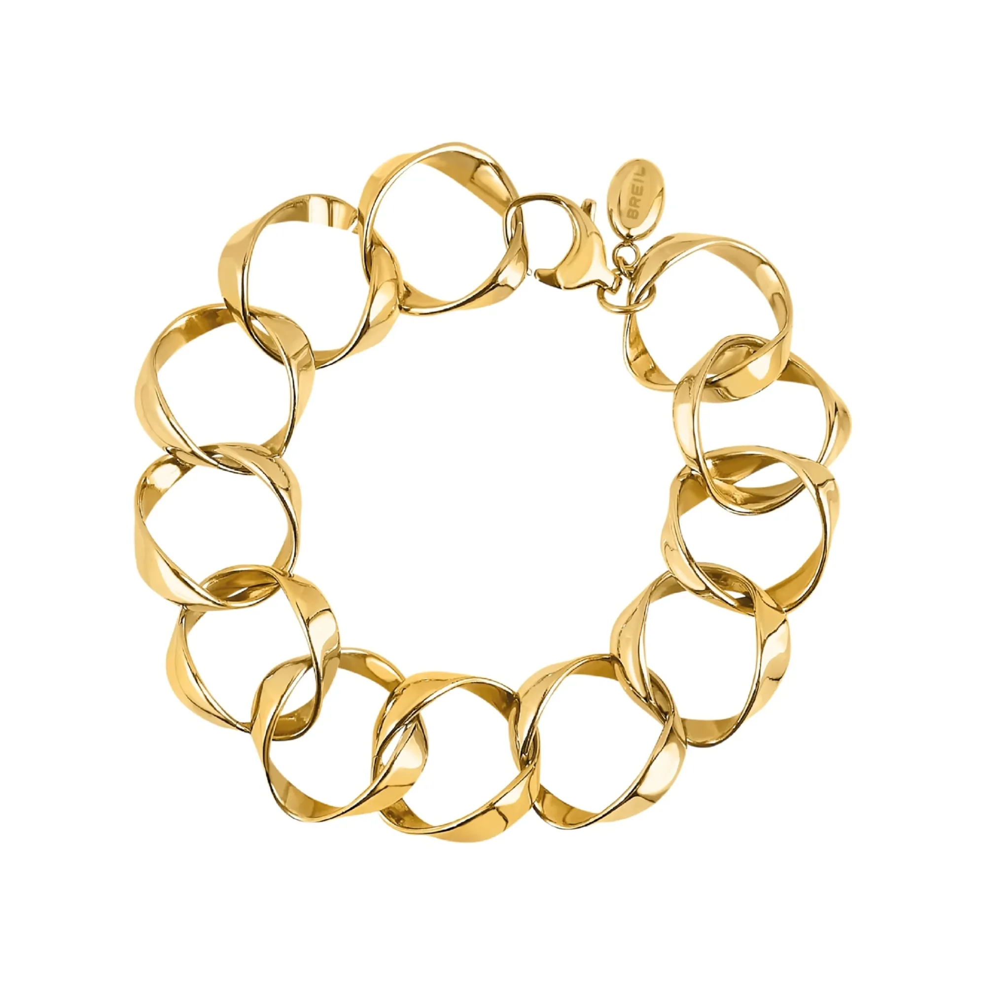 Breil B WHISPER-POLIERTES IP GOLD STAHLARMBAND Online
