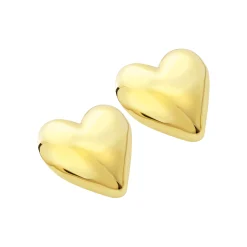 Breil BIG HEART-EDELSTAHL-OHRRINGE - GOLDFARBEN Clearance