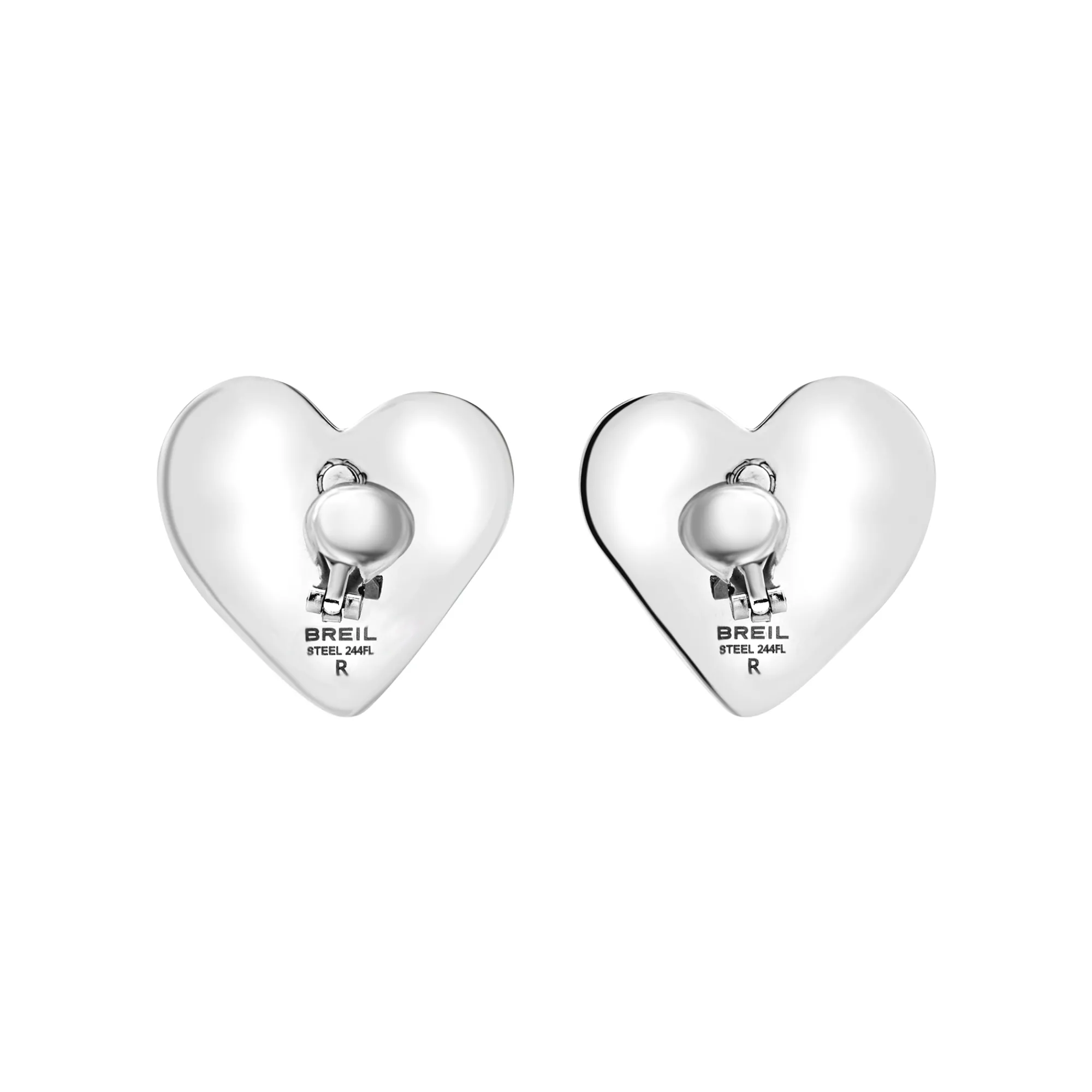 Breil BIG HEART-EDELSTAHL-OHRRINGE ZUM ANSTECKEN Fashion