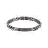 Breil BLACK DIAMOND-IP GUN EDELSTAHLARMBAND MIT KLEINEM SCHWARZEN NATURDIAMANTEN Outlet