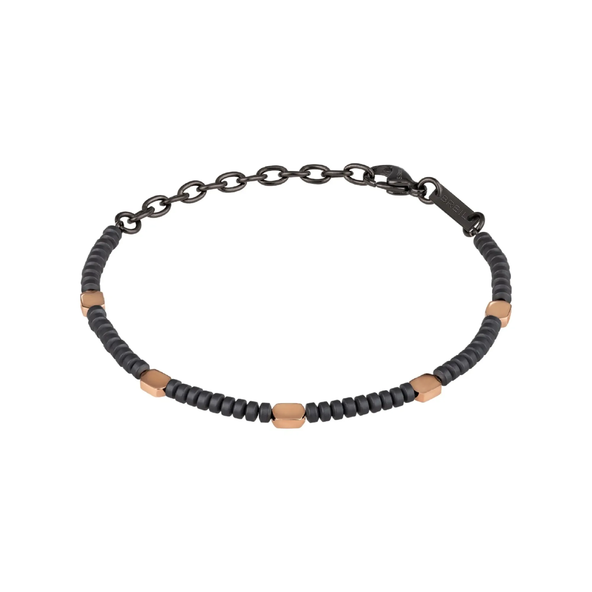 Breil BLEND-ARMBAND AUS HÄMATIT UND IP-ROSENSTAHL Discount