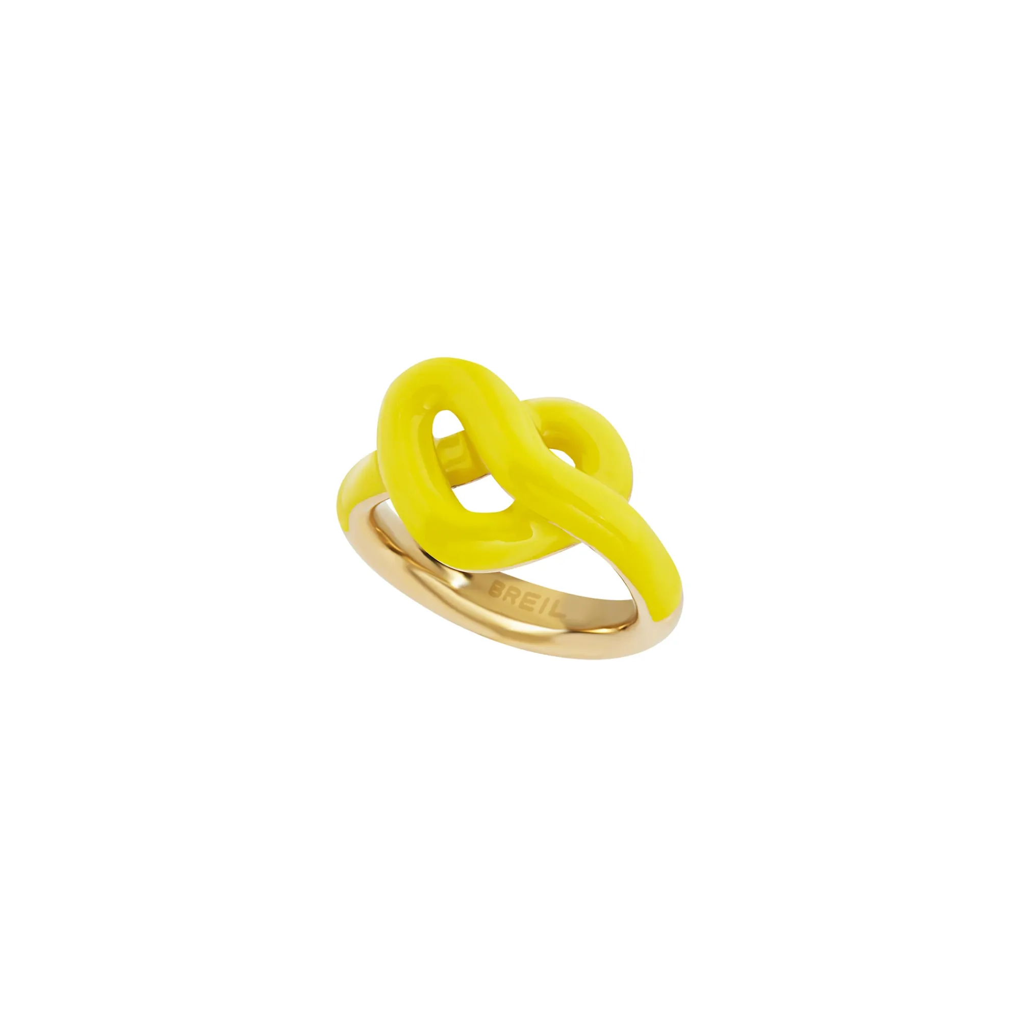 Breil B&ME-POLISHED IP GOLD STEEL RING AND ENAMEL Discount