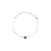 Breil CANDY-GOLDFARBIGES STAHLARMBAND MIT AMETHYST New