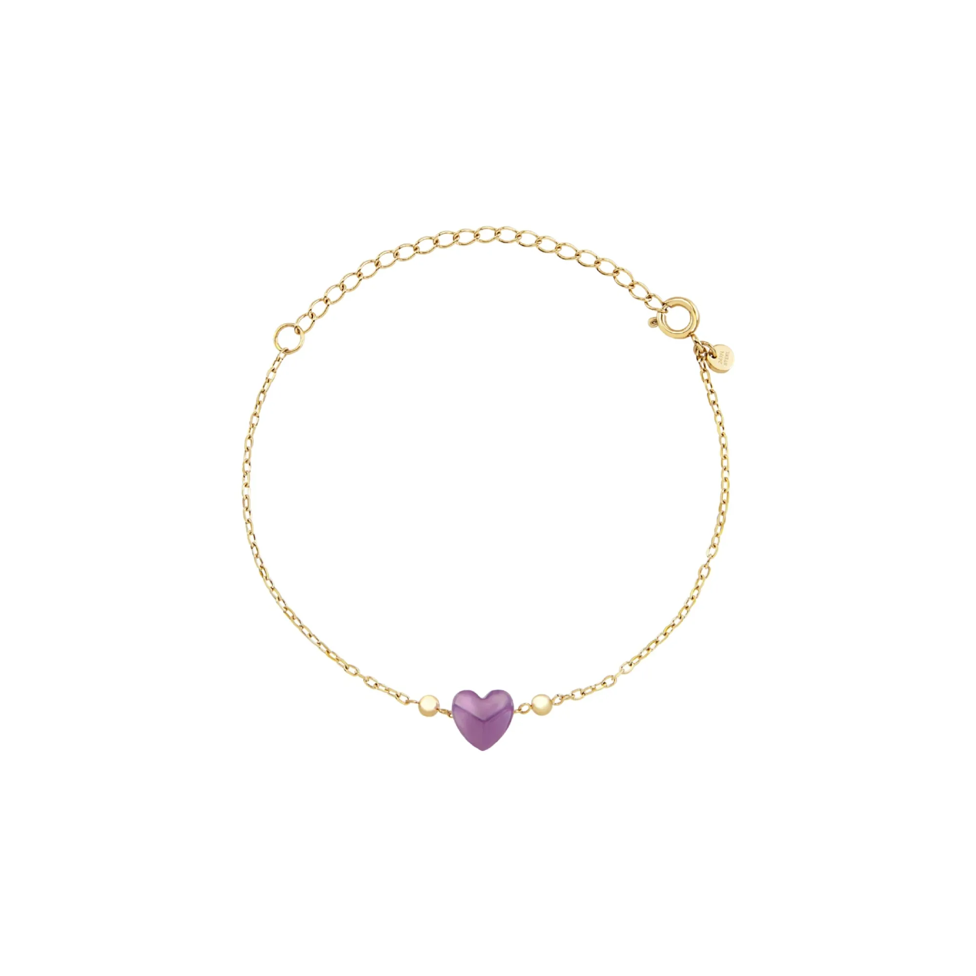 Breil CANDY-GOLDFARBIGES STAHLARMBAND MIT AMETHYST New