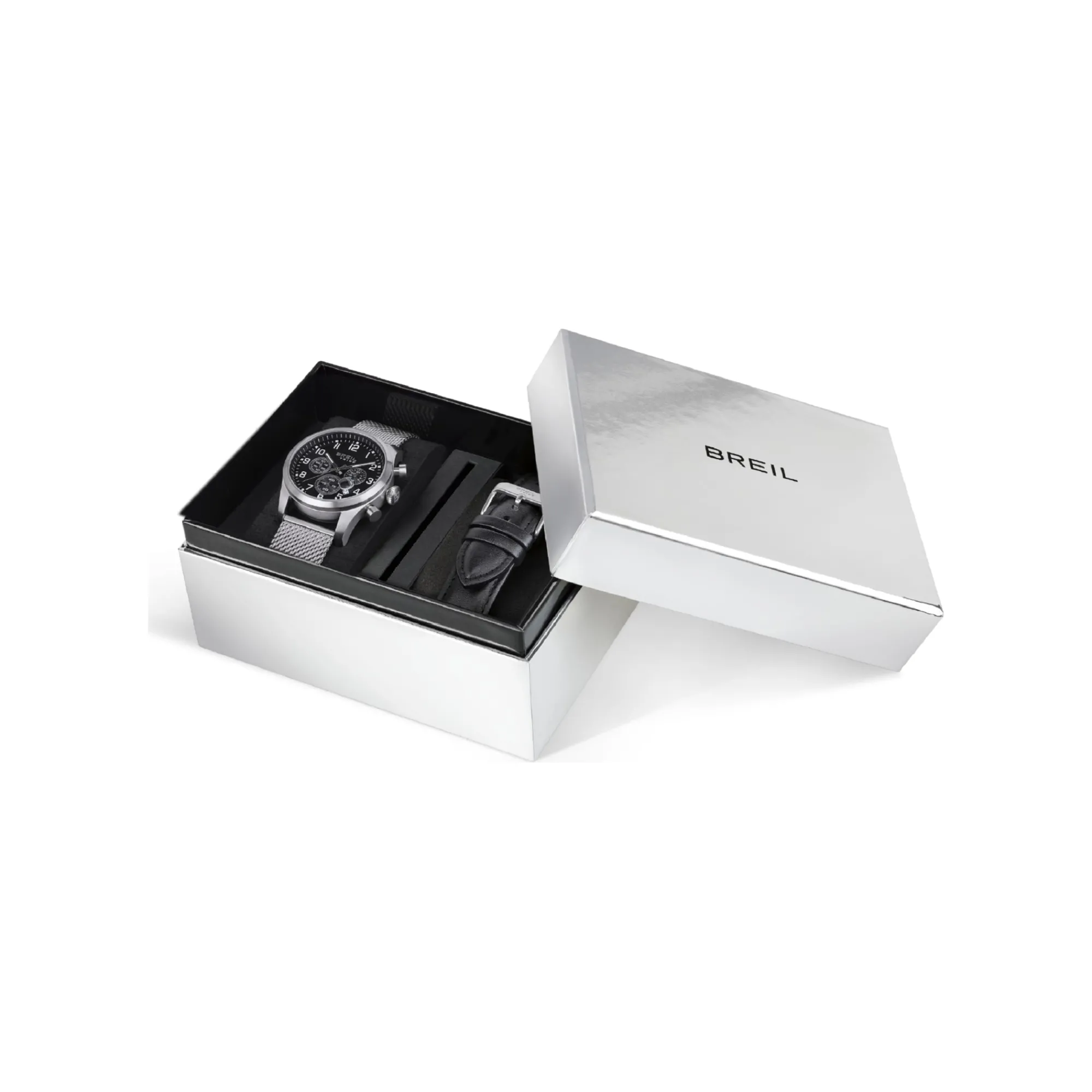 Breil GRID-CHRONO GENT 42 MM MIT AUSWECHSELBAREM ARMBAND Best