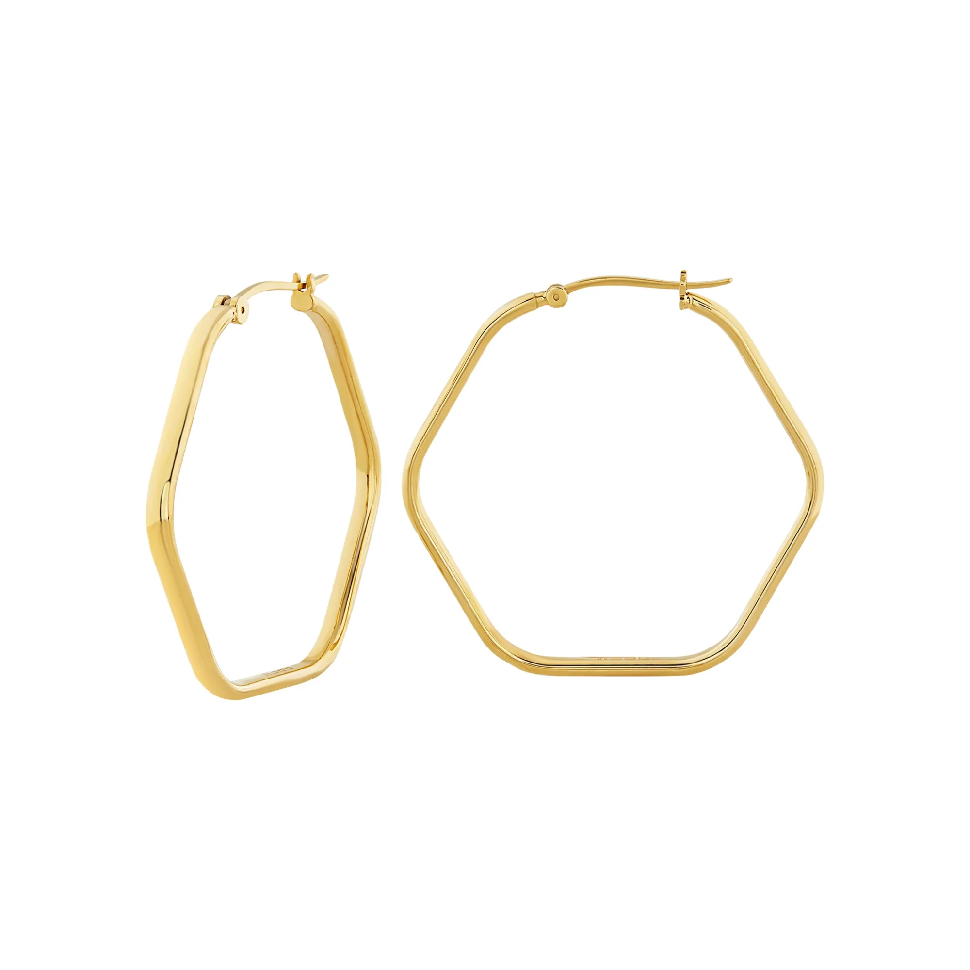 Breil HEXAGONIA-OHRRINGE AUS GOLDFARBIGEM STAHL Fashion