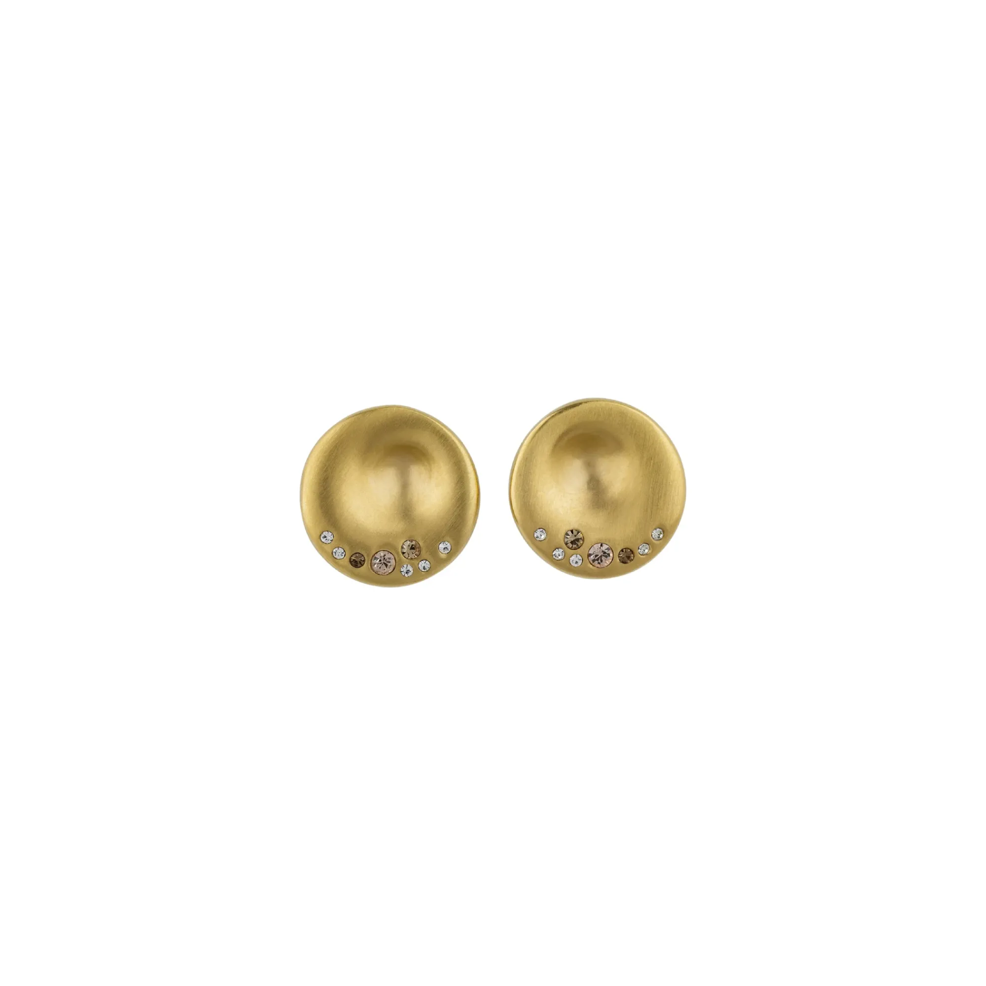 Breil ILLUSION-ORECCHINI IN ACCIAIO IP LIGHT GOLD SATINATO CON CRISTALLI. Best