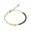 Breil KALEIDO-IP GOLD STAHL ARMBAND MIT ROTEN GRANATEN Sale