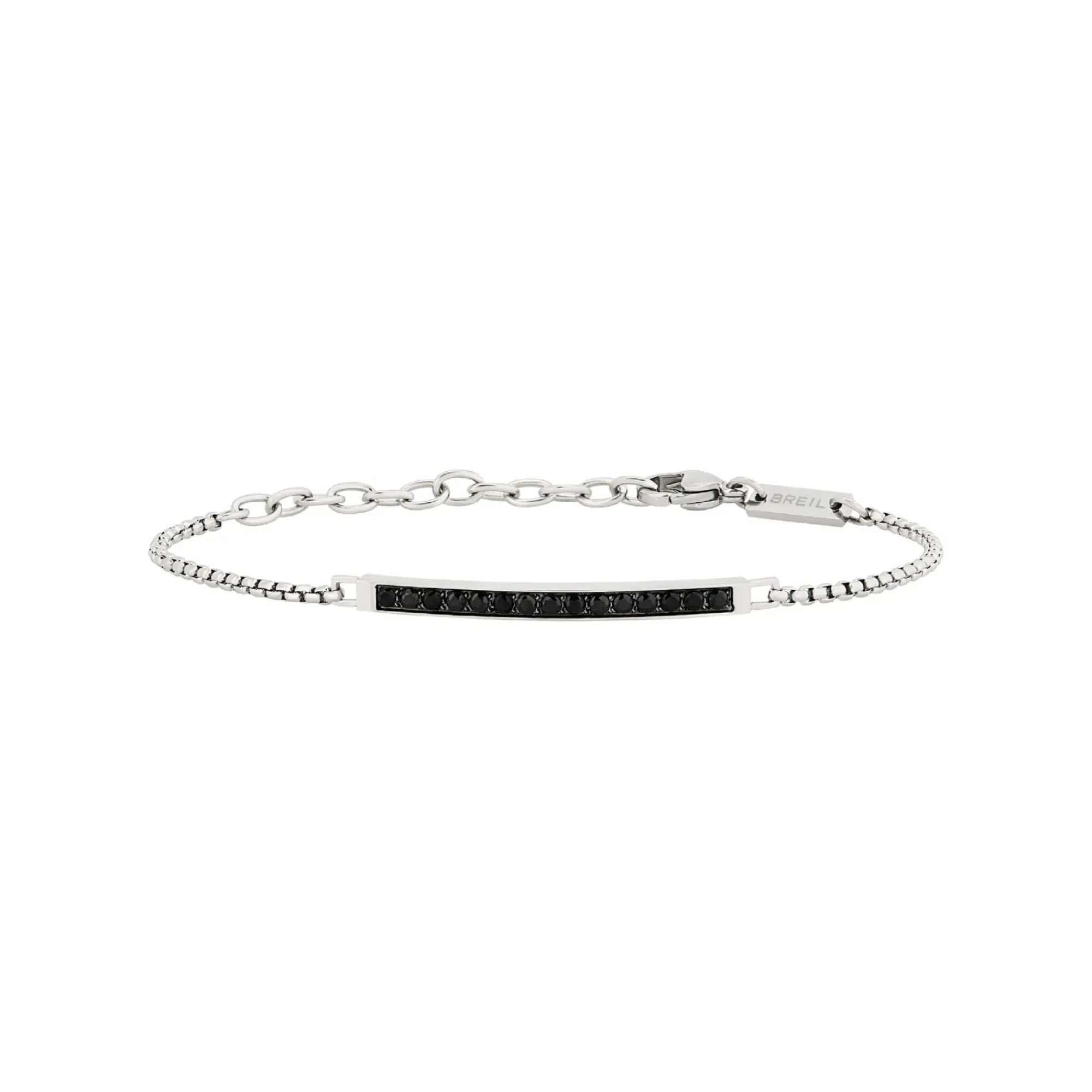 Breil LIGHT ROW-EDELSTAHLARMBAND MIT SCHWARZEM ZIRKONIA Fashion