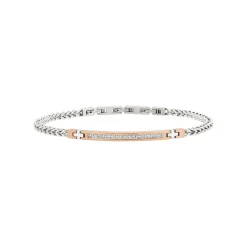 Breil LIGHT ROW-ZWEIFARBIGES STAHLARMBAND MIT ZIRKONIA Fashion