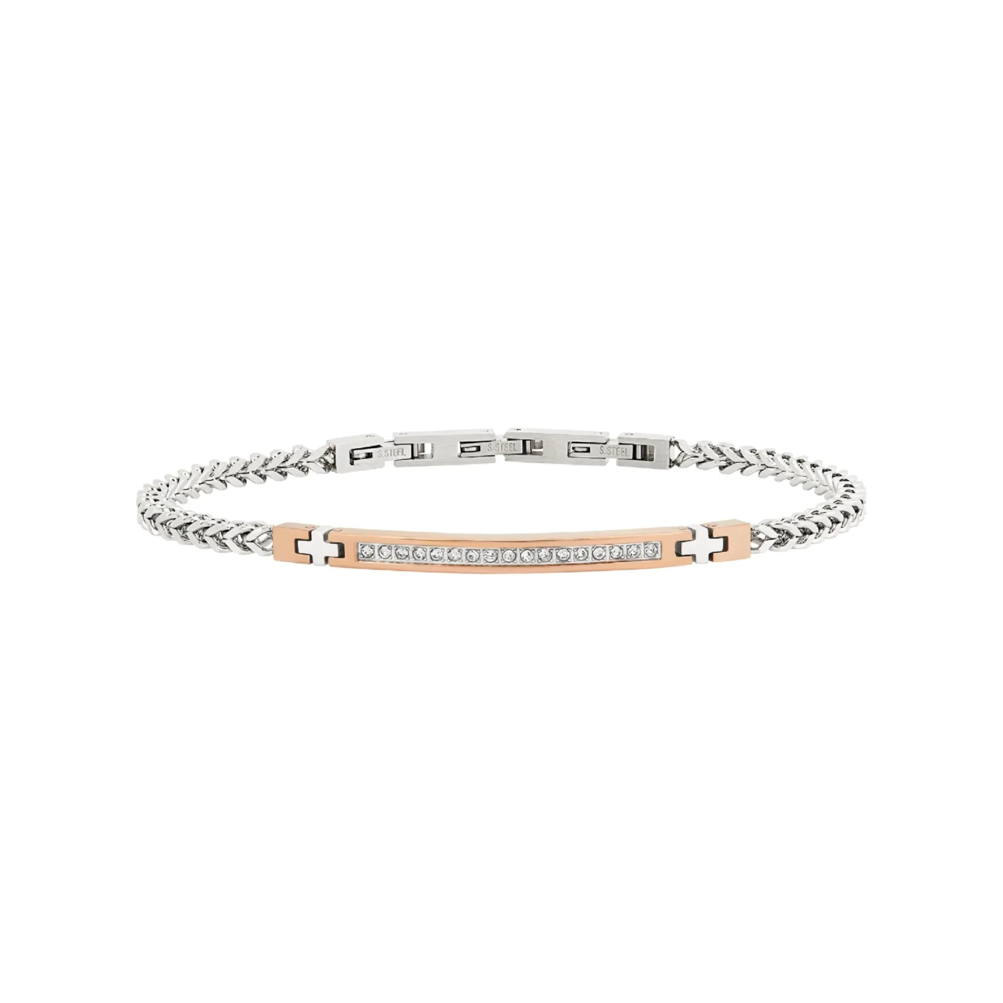 Breil LIGHT ROW-ZWEIFARBIGES STAHLARMBAND MIT ZIRKONIA Fashion