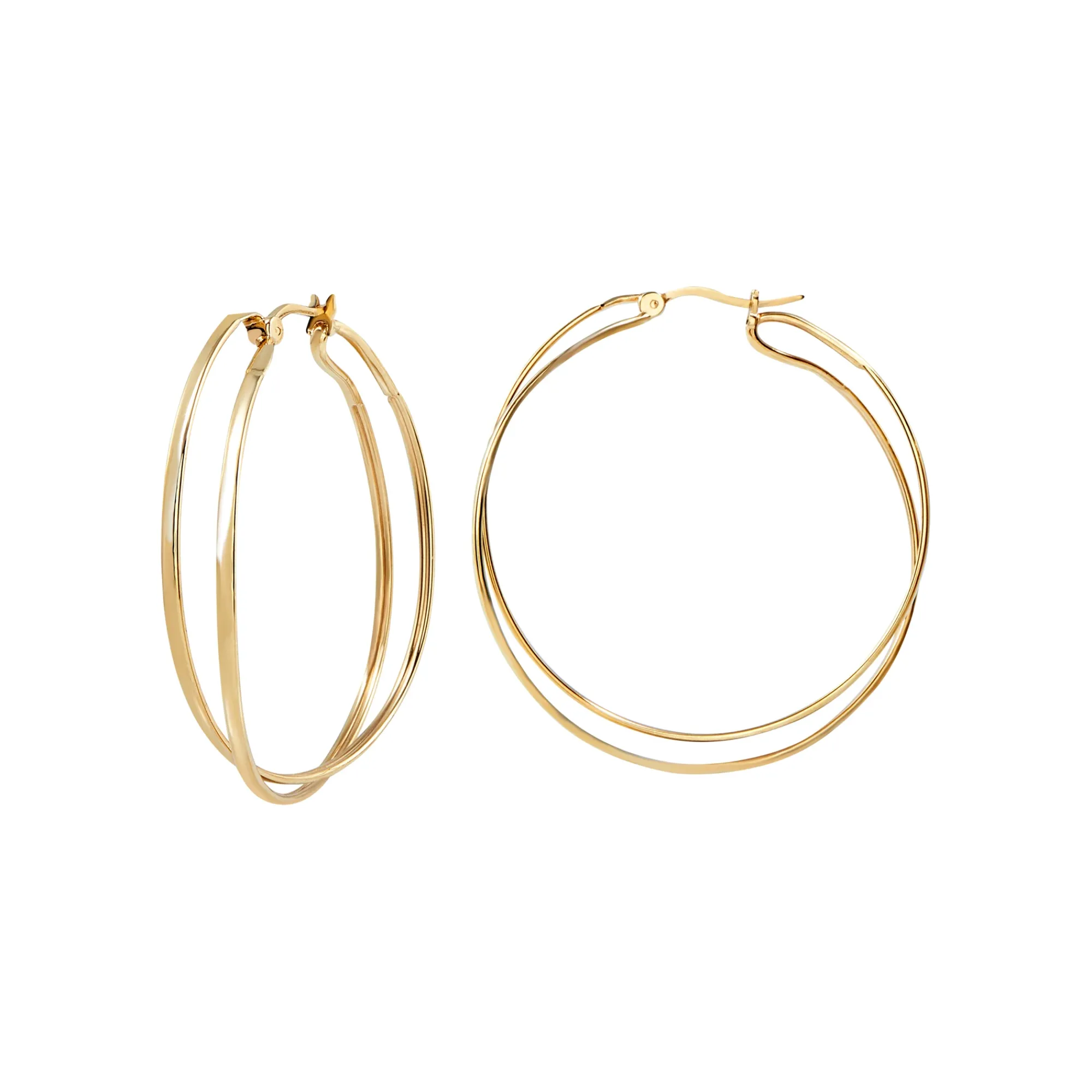 Breil LIGHTLINE-EDELSTAHL-OHRRINGE - GOLDFARBEN Outlet