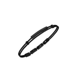 Breil LOOP-IP-Armband aus schwarzem Stahl New