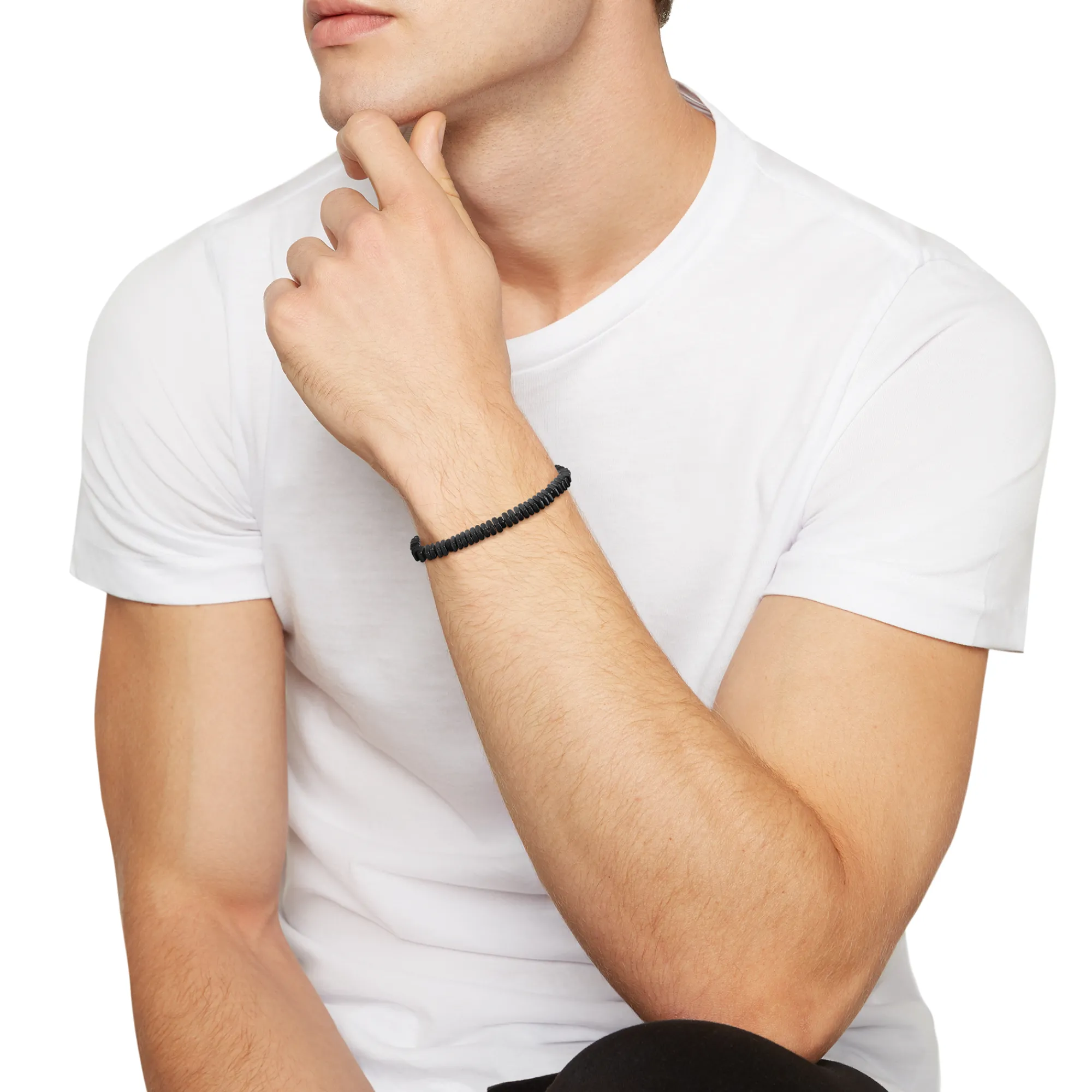 Breil MIXOLOGY-ARMBAND AUS HÄMATIT UND SCHWARZEM ACHAT Online
