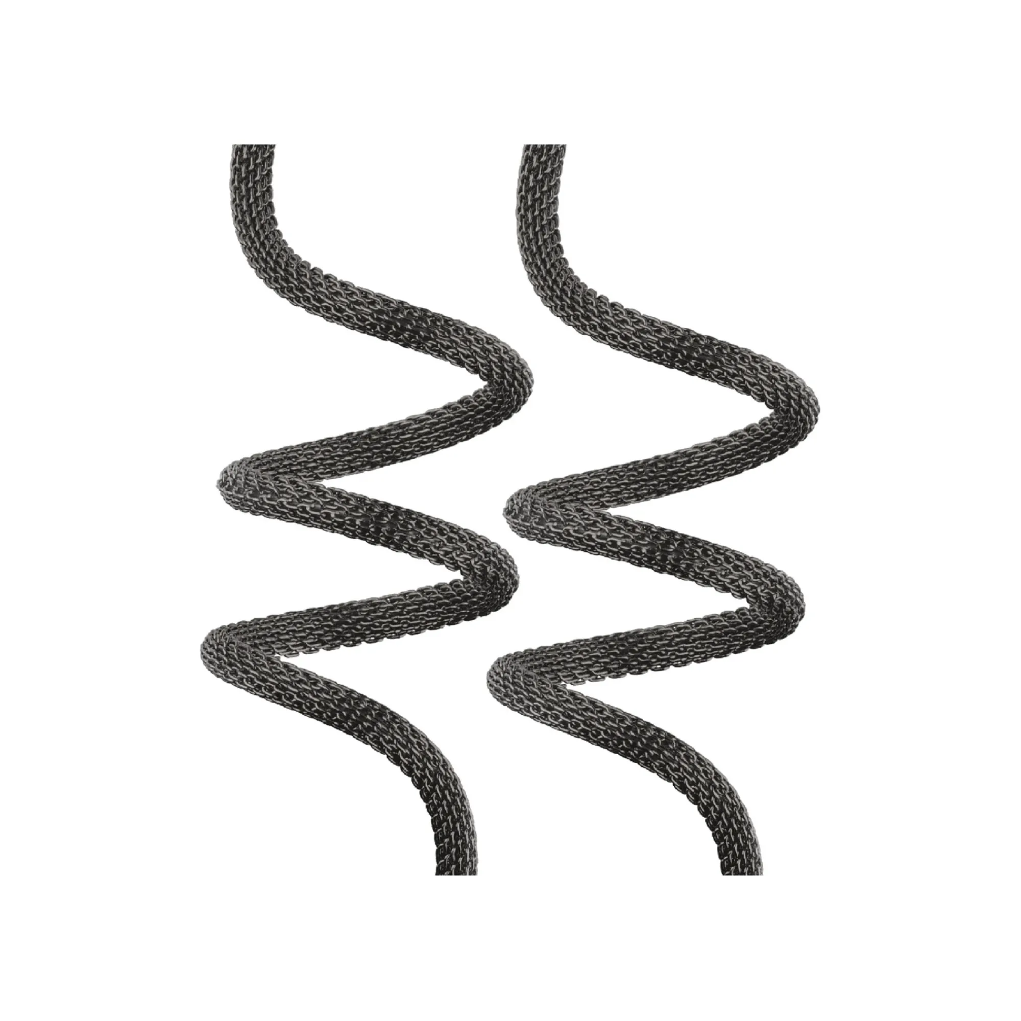 Breil NEW SNAKE-OHRRINGE AUS POLIERTEM IP SCHWARZEM EDELSTAHL, MEHRFACH TRAGBAR. LÄNGE: 20 CM Sale
