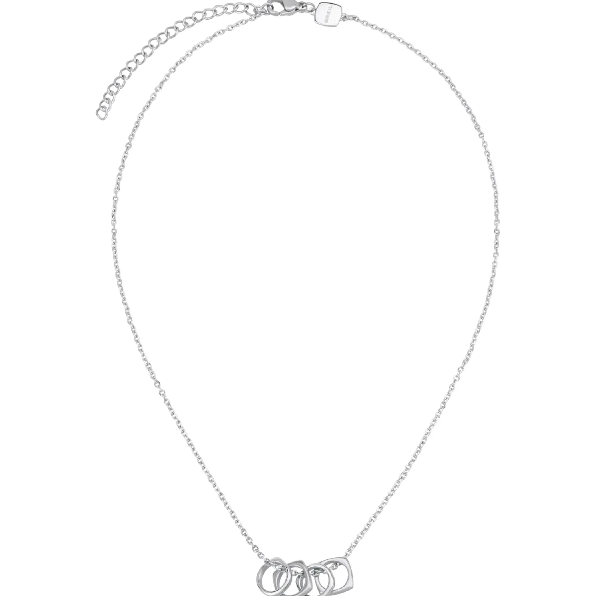 Breil NEW TETRA-EDELSTAHLHALSKETTE MIT MIKROKETTE UND ANHÄNGERN Sale