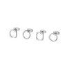 Breil NEW TETRA-4ER SET BILUX-STAHL OHRRINGE Hot