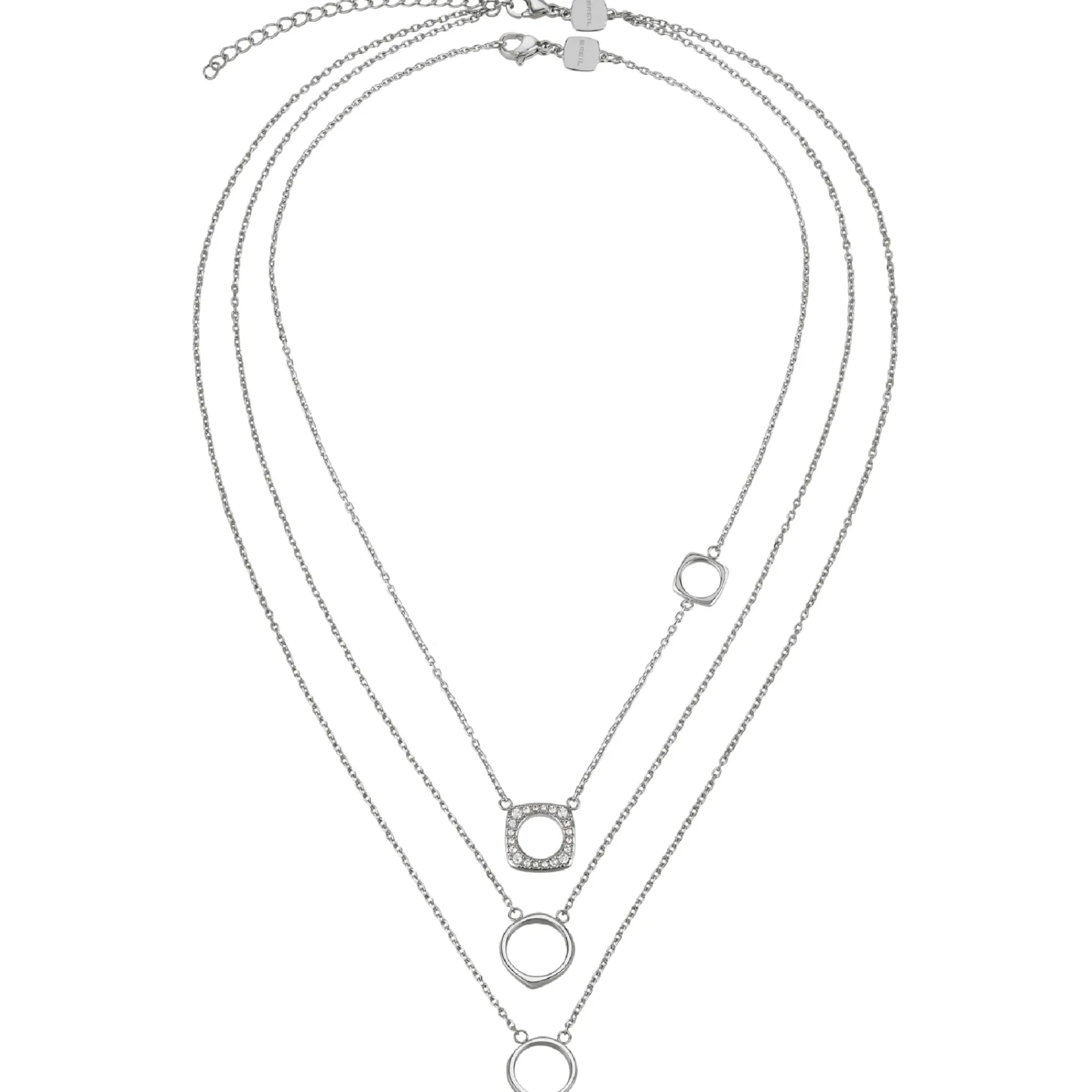 Breil NEW TETRA-2ER SET EDELSTAHL-HALSKETTEN Clearance