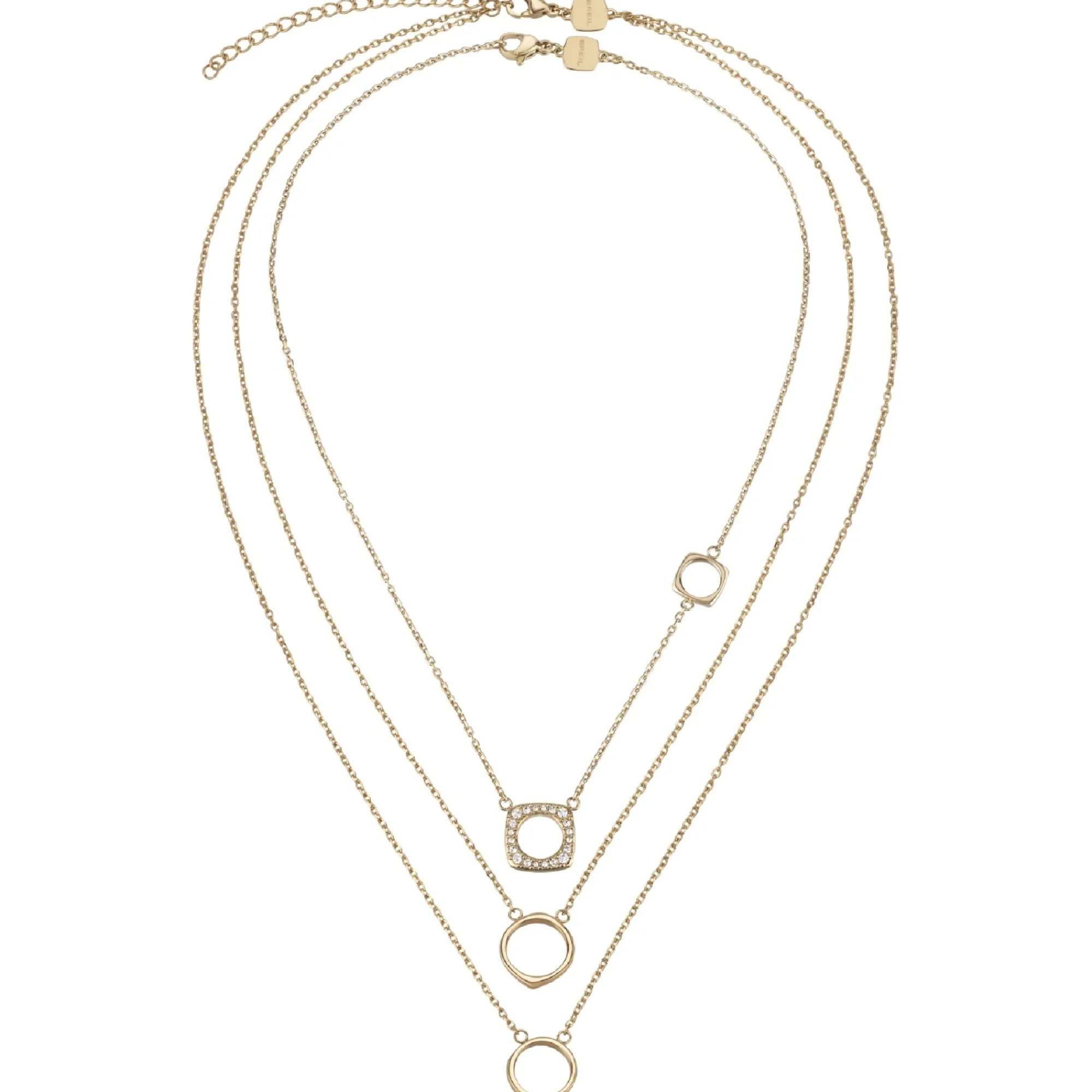 Breil NEW TETRA-2ER SET IP GOLD STAHLKETTEN Discount