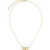 Breil NEW TETRA-IP GOLD STAHL HALSKETTE MIT MIKROKETTE UND ANHÄNGER New