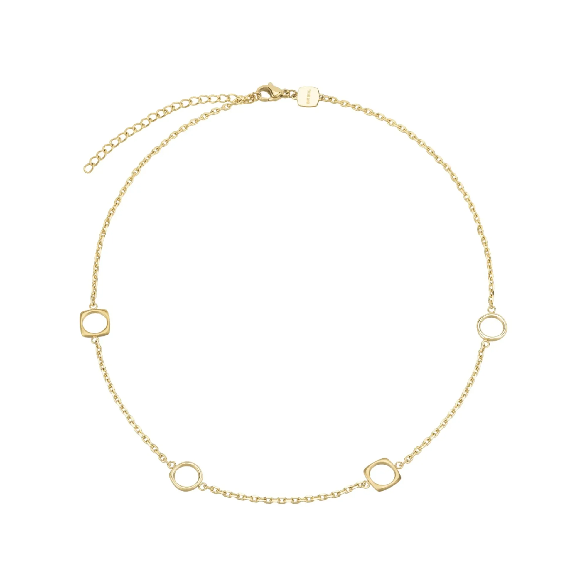 Breil NEW TETRA-IP GOLD STAHL HALSKETTE MIT MIKRO-KETTE Sale