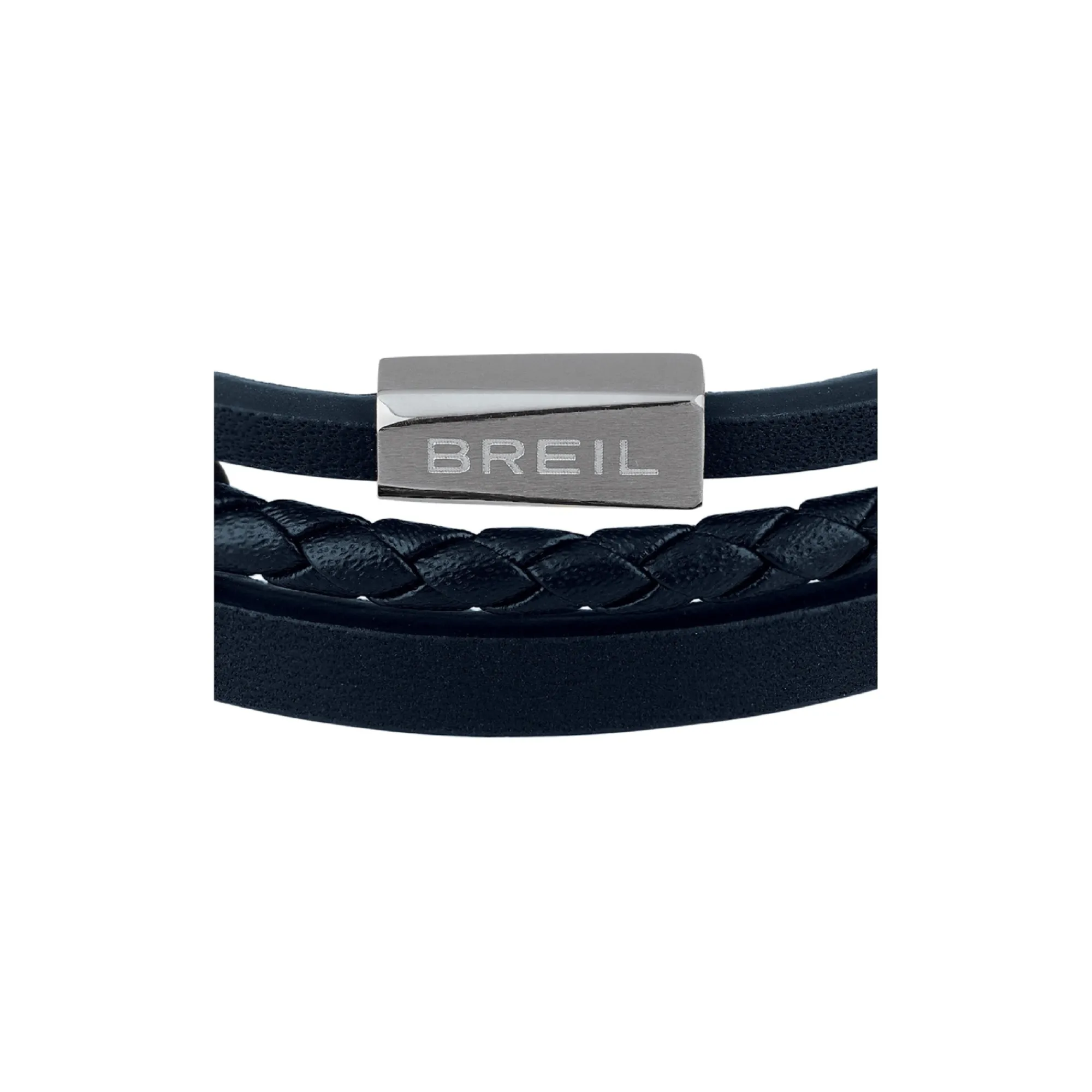 Breil OUTER-ARMBAND AUS BLAUEM LEDER UND DETAILS AUS EDELSTAHL Clearance