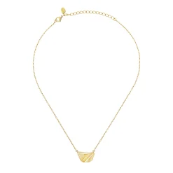 Breil PLISSE”-GOLDFARBIGE STAHLHALSKETTE New
