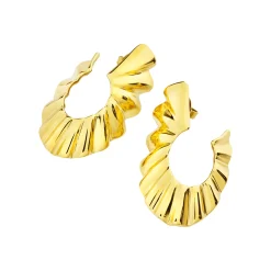 Breil PLISSE”-IP GOLD PLISSEE OHRRING Sale