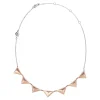 Breil ROCKERS JEWELS-COLLANA IN ACCIAIO CON 7 BORCHIE IN IP ROSE. Fashion