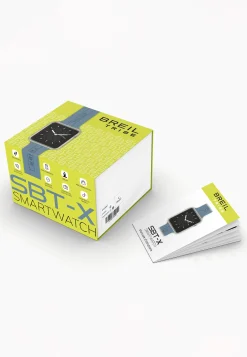 Breil SBT-X-Unisex-Smartwatch mit Doppelarmband New