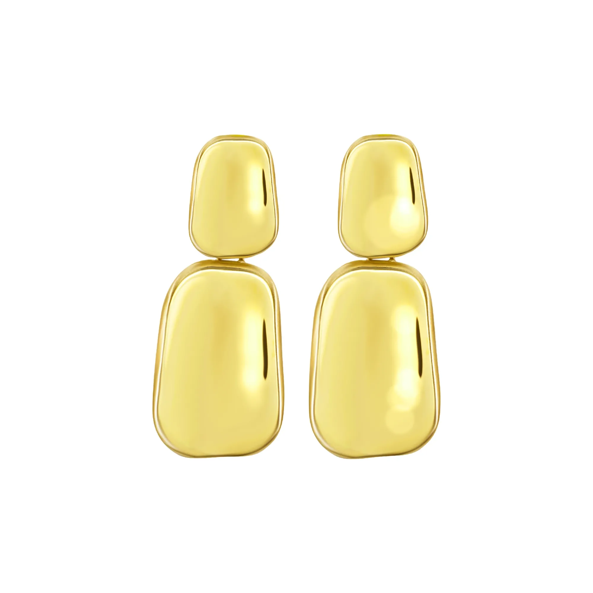 Breil SCULPTURE-SCULPTURE IP GOLD EARRINGS Hot