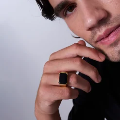 Breil SEAL-EDELSTAHLRING - GOLDFARBEN Discount
