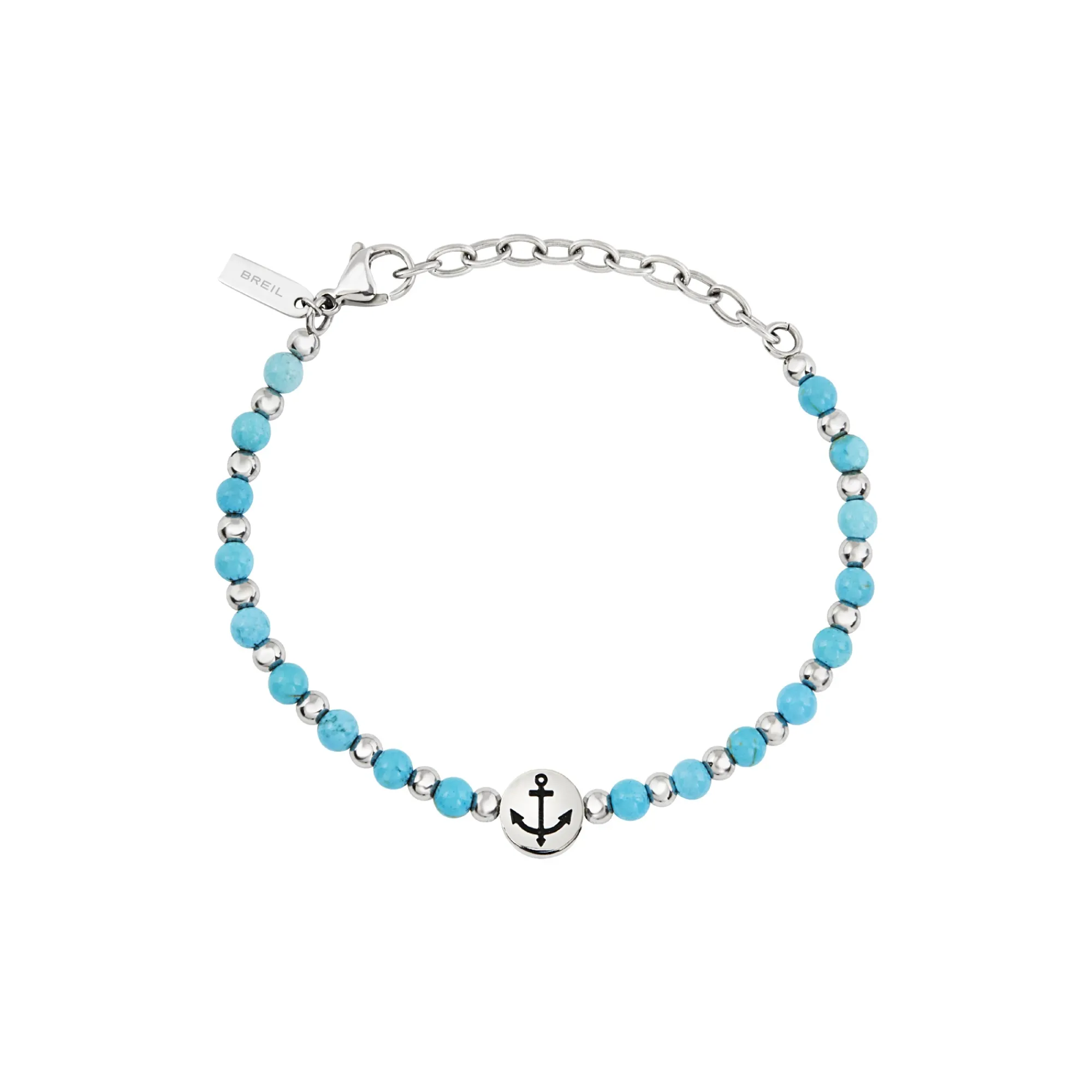 Breil SOUNDWAVE-Armband aus Stahl und Türkis Outlet