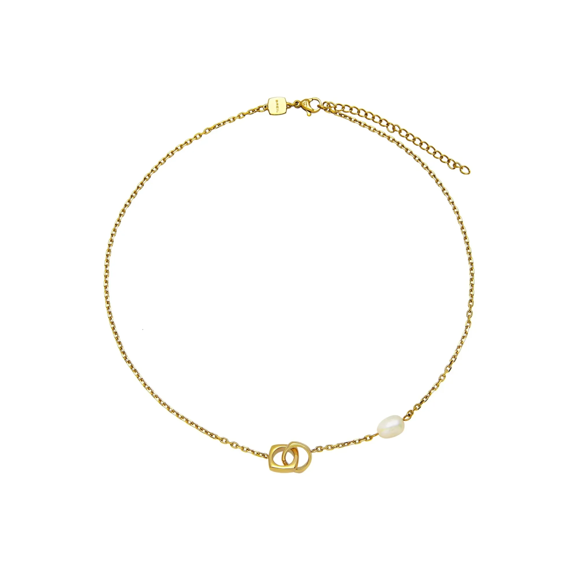 Breil TETRA-IP GOLD STEEL NECKLACE Hot