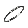 Breil WANDERLUST-ARMBAND AUS STAHL UND SCHWARZEM GEFLOCHTENEM LEDER Hot
