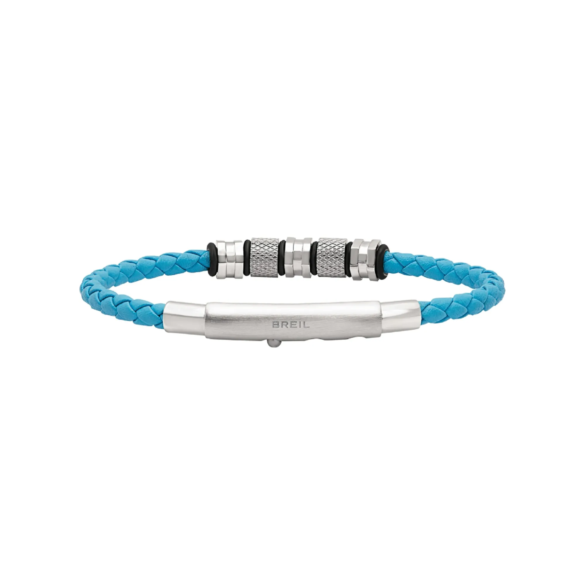 Breil WANDERLUST-ARMBAND AUS STAHL UND TÜRKIS GEFLOCHTENEM LEDER Outlet
