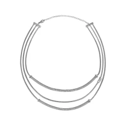 Breil WRAP-MULTITURN-HALSKETTE AUS POLIERTEM STAHL New