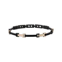 Breil Y-IP ROSE UND IP SCHWARZES STAHLARMBAND Online