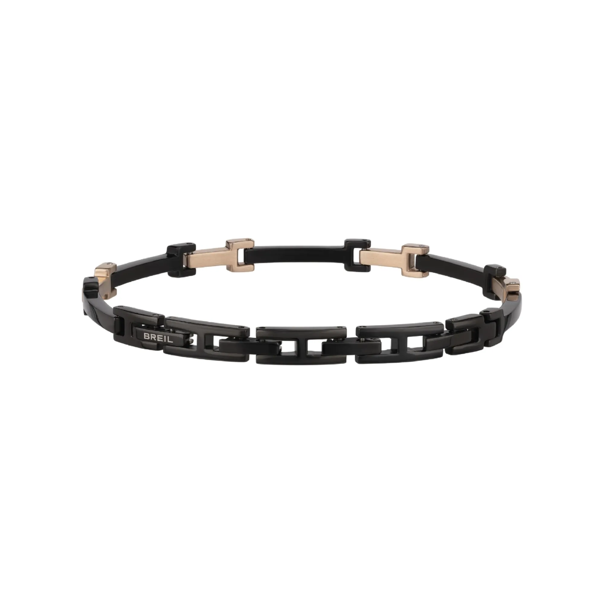 Breil Y-IP ROSE UND IP SCHWARZES STAHLARMBAND Online